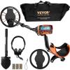 imageVEVOR Metal Detector for Adults ampamp Kids 8 Inch Waterproof Search Coil with High Accuracy Pointer Display Adjustable 3849 Gold Detector Lightweight Aluminum Stem for Detecting Gold Treasure10inch