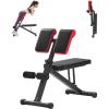 imageVEVOR MultiFunctional Weight Bench for Full Body Workout Roman Chair Hyperextension Bench 330 lbs Adjustable ampamp Foldable Equipment for Back Arm Core Ab Workout Sit Up Exercise Machine for Home Gym