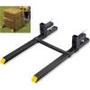 imageVEVOR Pallet Forks 2000 Lbs Clamp on Pallet Forks 43quot Total Length Tractor Bucket Forks with Adjustable Stabilizer Bar Heavy Duty Pallet Forks for Tractor Attachments Skid Steer Loader Bucket