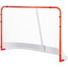 imageVEVOR Street Hockey Net Indoor Outdoor Steel Hockey Goal Official Regulation Pro Hockey Training Goal Set Portable Hockey Goal with Net Easy Assemble 72quot x 48quot WhiteRed72 x 48