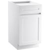 imageVEVOR White Shaker Base Cabinet 36Inch Unassembled Sink Base Cabinet 36quot W x 24quot D x 345quot H Ready to Assemble Cabinet with SoftClose Doors and Adjustable Shelf for Home Office18W Base Cabinet