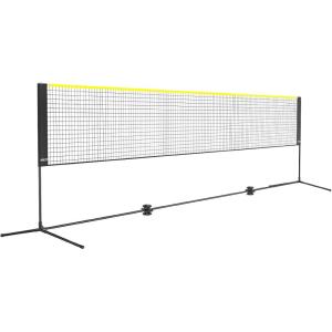 imageVEVOR Badminton Net Height Adjustable Volleyball Net Wide Foldable Pickleball Net Portable Easy Setup Tennis Net Set with Poles Stand and Carry Bag for Kids Backyard Game Indoor Outdoor Use17ft
