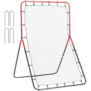 imageVEVOR Baseball and Softball Rebounder Net PitchBack Baseball Pitching Net Volleyball Pitch Return Trainer Rebound Net with Pitching Target All Angle Fielding Rebound Net for Grounders Pop Flies3X45FT