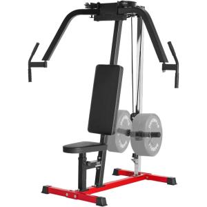 imageVEVOR Chest Press Machine Bench Press Set Adjustable Flat Incline Bench with Independent Converging Arms Upper Chest Equipment Fitness Home Gym Equipment ChestSeated PressAlternating Lateral