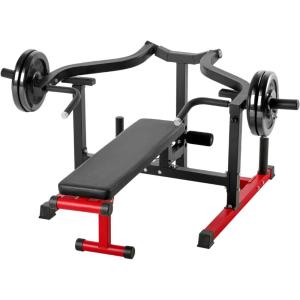 imageVEVOR Chest Press Machine Bench Press Set Adjustable Flat Incline Bench with Independent Converging Arms Upper Chest Equipment Fitness Home Gym Equipment ChestBench PressUp Down