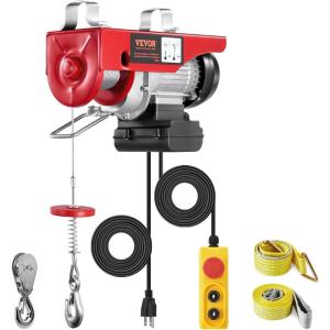imageVEVOR Electric Hoist 1760lbs with 14ft Wired Remote Control Electric Hoist 110 Volt with 40ft Single Cable Lifting Height ampamp Pure Copper Motor for Garage Warehouse Factory440lbs Wired