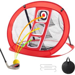 imageVEVOR Golf Practice Net Indoor Hitting Net for Baseball Hockey Soccer Heavy Duty Nylon DIY Ball Net Sports Netting Barrier for Backyard Driving Training SwingGolf Chipping Net