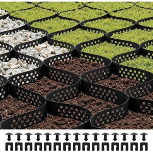 imageVEVOR Gravel Grid 2 Inch Depth 164 x 65 FT  5000 x 1980 mm 1880 LBS Per Sq ft Grass Ground Retainer Permeable Geo Grids Driveway Stabilization for Garden Patio Walkway RV Parking Slopes