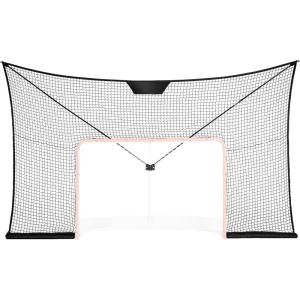 imageVEVOR Hockey Goal Backstop Street Sports Netting Portable Indoor Outdoor Training Net 12x7 FT Large Size Target Easy Assemble Black Goal Frame Not Included