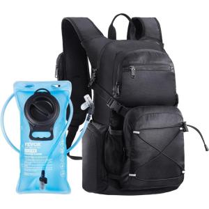 imageVEVOR Hydration Backpack Insulated Hydration Pack Backpack with Water Bladder Hiking Water Backpack with Storage for Men Women Hydro Water Daypack for Hiking Running Cycling CampingBLK 25L2L