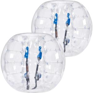 imageVEVOR Inflatable Bumper Ball 2 Packs 2FT3FT4FT5FT Body Size Adult Human Bubble Ball Bumper Bubble Soccer Ball for TeensAdults4FT Transparents2