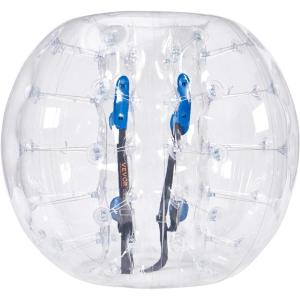 imageVEVOR Inflatable Bumper Ball 4FT5FT Body Sumo Zorb Balls for Teen 08mm Thick PVC Human Hamster Bubble Balls for Outdoor Team Gaming Play Bumper Bopper Toys for Garden Yard Park4FT Transparent
