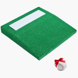 imageVEVOR Pitching Mound Baseball Game Mound IndoorOutdoor Pitching Practice and Training Equipment Softball Pitching Aids with Antifade Turf and Pitching RubberGreen