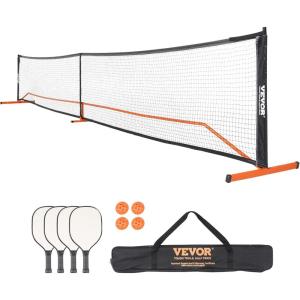 imageVEVOR Portable Pickleball Net System 22FT Regulation Size NetPickleball Net Set with Paddles