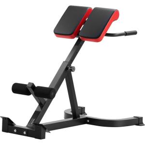 imageVEVOR Roman Chair Hyperextension Bench 300 lbs Adjustable Extension Machine MultiFunction Exercise Equipment for Glute Hamstring Lower Back and Ab Workout Fitness Weight Bench for Home Gym
