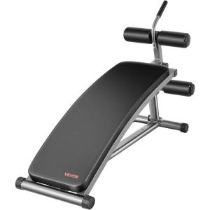 imageVEVOR Sit Up Bench Decline Ab Bench with Reverse Crunch Handle Adjustable Height Setting Heavy Duty Steel 5006001000 Lbs Capacity for Home Gym Workouts Strength Training Full Body MusclesAb Bench600lbs