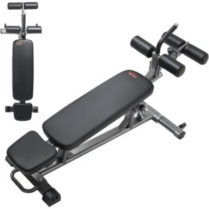 imageVEVOR Sit Up Bench Decline Ab Bench with Reverse Crunch Handle Adjustable Height Setting Heavy Duty Steel 5006001000 Lbs Capacity for Home Gym Workouts Strength Training Full Body MusclesAb Bench1000lbs