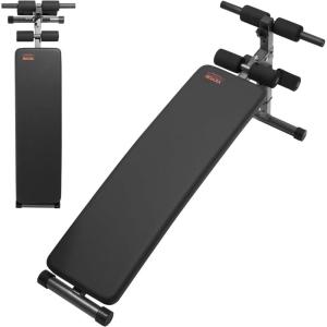 imageVEVOR Sit Up Bench Decline Ab Bench with Reverse Crunch Handle Adjustable Height Setting Heavy Duty Steel 5006001000 Lbs Capacity for Home Gym Workouts Strength Training Full Body MusclesAb Bench500lbs