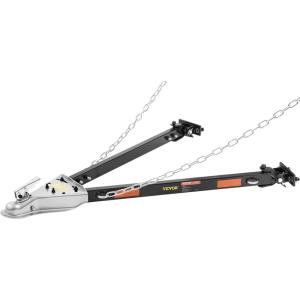 imageVEVOR Tow Bar 5500 lbs Towing Capacity with Chains PowderCoating Alloy Steel BumperMounted Universal Towing Bar Coupler Fits 2Inch Ball Hitch 394Inch Opening Width for RV Car Trailer Truck