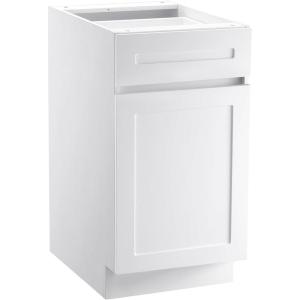 imageVEVOR White Shaker Base Cabinet 36Inch Unassembled Sink Base Cabinet 36quot W x 24quot D x 345quot H Ready to Assemble Cabinet with SoftClose Doors and Adjustable Shelf for Home Office18W Base Cabinet
