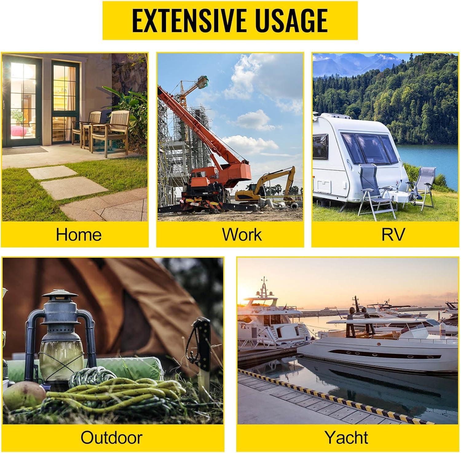 imageVevor 75Ft 50 Amp Generator Extension Cord 4 Wire 8 Gauge Generator Cord 125V 250V Generator Power Cord N1450P ampamp SS250R ampamp CS6364 Twist Lock Connectors  Everything Else