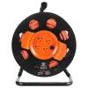 imageVEVOR 100FT Retractable Extension Cord Reel with 4 Outlets and Dust Cover Heavy Duty 12AWG SJTOW Power Cord Portable Handle and Safety Overload Circuit Breaker for Outdoor Indoor Toolshed Garage100FT 12AWG