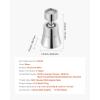 imageVEVOR 1080 Swivel Faucet Extender 2 Sprayer Modes Sink Water Faucet Aerator Extension Kitchen Bathroom Rotatable Spray Attachment with Brass Robotic Arm Rotating Splash Filter Wash HandHairFaceFaucet Aerator