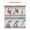imageVEVOR 1080 Swivel Faucet Extender 2 Sprayer Modes Sink Water Faucet Aerator Extension Kitchen Bathroom Rotatable Spray Attachment with Brass Robotic Arm Rotating Splash Filter Wash HandHairFaceFaucet Aerator