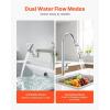 imageVEVOR 1080 Swivel Faucet Extender 2 Sprayer Modes Sink Water Faucet Aerator Extension Kitchen Bathroom Rotatable Spray Attachment with Brass Robotic Arm Rotating Splash Filter Wash HandHairFaceFaucet Extender
