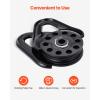 imageVEVOR 145 Ton Snatch Block for Winch Recovery Heavy Duty 32000 lbs Break Strength Work with 38 inch Rope Compact Offroad Recovery Accessory for Towing ampamp Recovery on Truck Tractor ATV ampamp UTVBlack