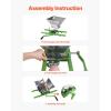 imageVEVOR 18 Gal7L Fruit and Apple Crusher Large Manual Grinder Stainless Steel Fruit Scratter Pulper for Wine Cider Apple Grape Pressing with Roller Handle for Kitchen Home Green