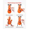 imageVEVOR 2 Ton Snatch Block with G80 Chain Swivel Shackle 3quot Sheave for 38quot Wire Rope Snatch Block Pulley for Towing and Recovery Applications on Flatbed Tow Truck Rollback Wrecker Car Carrier Cableorange
