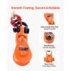 imageVEVOR 2 Ton Snatch Block with G80 Chain Swivel Shackle 3quot Sheave for 38quot Wire Rope Snatch Block Pulley for Towing and Recovery Applications on Flatbed Tow Truck Rollback Wrecker Car Carrier Cableorange
