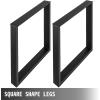 imageVEVOR 28 Inch Adjustable Furniture Legs Square Reinforced Steel Office Table Legs Set of 2 for DIY Max Load 1000 lbs Heavy Duty Desk Legs Quick Instalation ampamp Rich Accessories Legs Black28H x 35W