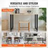 imageVEVOR 28 Inch Adjustable Furniture Legs Square Reinforced Steel Office Table Legs Set of 2 for DIY Max Load 1000 lbs Heavy Duty Desk Legs Quick Instalation ampamp Rich Accessories Legs Black28H x 177W