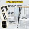 imageVEVOR 28 Inch Adjustable Furniture Legs Square Reinforced Steel Office Table Legs Set of 2 for DIY Max Load 1000 lbs Heavy Duty Desk Legs Quick Instalation ampamp Rich Accessories Legs Black28H