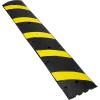imageVEVOR 2PCs 6 ft72 Rubber Speed Hump 2 Channel 22000 lbs Capacity Heavy Duty Traffic Speed Bump with High Reflective Yellow Strip 8 Expansion Screws and 1 Drill for Asphalt Concrete Gravel Roads2 PCs
