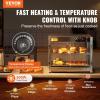 imageVEVOR 2Tier Commercial Food Warmer Display 800W Food Display Warmer with Light to Enhance Food Display 86185 Temperature Control 58L Large Capacity for Hamburger Pizza Bread Fried Chicken