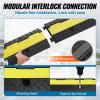 imageVEVOR 3 PCs 2 Channel Rubber Cable Protector Ramp 12000 lbsaxle Capacity Heavy Duty Hose Wire Cover Ramp Driveway Traffic Speed Bump wFlipOpen Top Cover for IndoorampampOutdoor2 Channel3PCs