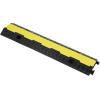 imageVEVOR 3 PCs 2 Channel Rubber Cable Protector Ramp 12000 lbsaxle Capacity Heavy Duty Hose Wire Cover Ramp Driveway Traffic Speed Bump wFlipOpen Top Cover for IndoorampampOutdoor2 Channel3PCs