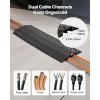 imageVEVOR 3 PCs Drop Over Cable Cover Ramp 2000 lbsaxle Load Capacity Heavy Duty Cable Hose Protector Ramp Floor Cord Cover for High Walking Traffic Areas Indoor Outdoor Home Office Warehouse SchoolMedium3PACK