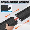 imageVEVOR 3 PCs Drop Over Cable Cover Ramp 2000 lbsaxle Load Capacity Heavy Duty Cable Hose Protector Ramp Floor Cord Cover for High Walking Traffic Areas Indoor Outdoor Home Office Warehouse SchoolSmall1PACK