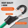 imageVEVOR 32pcs Bungee Cords Assortment 12 mm Heavy Duty Bungee Cords with Hooks Including 10quot 24quot 32quot 40quot 48quot Bungee Ropes Set with Portable Storage Bag 4 Free Tarp Clips ampamp Canopy Ties32 Piece10  24  32  40  48