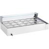 imageVEVOR 3Pan Commercial Food Warmer 3 x 8QT Electric Steam Table with Glass Cover 1500W Countertop Stainless Steel Buffet Bain Marie 86185F Temp Control for Catering Restaurants Silver913 Pan  72QT