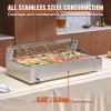 imageVEVOR 3Pan Commercial Food Warmer 3 x 8QT Electric Steam Table with Glass Cover 1500W Countertop Stainless Steel Buffet Bain Marie 86185F Temp Control for Catering Restaurants Silver913 Pan  72QT