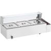 imageVEVOR 3Pan Commercial Food Warmer 3 x 8QT Electric Steam Table with Glass Cover 1500W Countertop Stainless Steel Buffet Bain Marie 86185F Temp Control for Catering Restaurants Silver312Pan  36QT