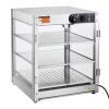 imageVEVOR 3Tier Commercial Food Warmer Display 800W Food Display Warmer with Light to Enhance Food Display 86185 Temperature Control 90L Large Capacity for Hamburger Pizza Bread Fried Chicken