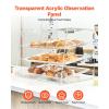 imageVEVOR 3Tier Pastry Display Case 207x17x163 Commercial countertop Bakery Showcase with Transparent Design Sturdy Construction ampamp Magnetic Rear Door Perfect for Bakeries cafes