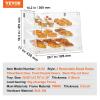imageVEVOR 3Tier Pastry Display Case 207x17x163 Commercial countertop Bakery Showcase with Transparent Design Sturdy Construction ampamp Magnetic Rear Door Perfect for Bakeries cafes