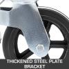 imageVEVOR 4 Pack 5quot Scaffolding Wheels  1quot Solid Stem Rubber Wheels with Dual Locking Heavy Duty Casters 330LBS Capacity8 Solid Round Stem